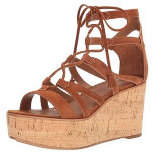 FRYE Leather Gladiator Wedge Size 7.5